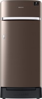 SAMSUNG 198 L Direct Cool Single Door 5 Star Refrigerator with Base Drawer(Luxe Brown, RR21B2H2WDX/HL)