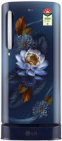 LG 185 L Direct Cool Single Door 5 Star Refrigerator with Base Drawer(Blue Waterlilly, GLD1956ZABW)