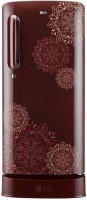 LG 190 L Direct Cool Single Door 3 Star Refrigerator(Ruby Regal, GL-D201ARRD) (LG) Delhi Buy Online