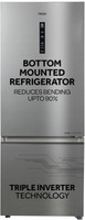 Haier 325 L Frost Free Double Door 3 Star Convertible Refrigerator  with 3-Star 14 In 1 Convertible Modes, 1 Hour Icing Technology, Digital Control Panel(Dazzle Steel, HEB-333DS-P)