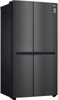 View LG 688 L Frost Free Side by Side Refrigerator(Matt Black, GC-B257KQBV) Price Online(LG)