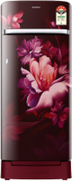 Samsung 215 L Direct Cool Single Door 5 Star Refrigerator with Base Drawer(Midnight Blossom Red, RR23H2H35RZ/HL)