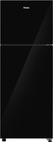 Haier 240 L Frost Free Double Door Top Mount 2 Star Refrigerator(Black Glass, HRF-2902EKG-P)