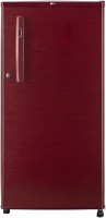 LG 190 L Direct Cool Single Door 2 Star Refrigerator(Peppy Red Hairline, GL-B199OPRC)