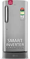 LG 210 L Direct Cool Single Door 5 Star Refrigerator with Base Drawer(Shiny Steel, GLD2256ZAPZ)