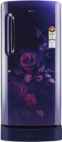LG 205 L Direct Cool Single Door 3 Star Refrigerator with Base Drawer  with Fast Ice Making(Blue Euphoria, GL-D221ABED)