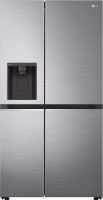 LG 674 L Frost Free Side by Side Refrigerator  with Smart Inverter Compressor ThinQ (Wi-Fi)? | DoorCooling+, Hygiene Fresh+, Water and Ice Dispenser(Platinum Silver III, GC-L257SL4L)