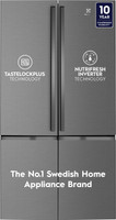 Electrolux 600 L Frost Free Multi-Door Refrigerator  with Inverter with TasteLockPlus Technology UltimateTaste 700(Matte Dark Grey, EQE6000A-B)