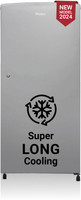 Haier 185 L Direct Cool Single Door 2 Star Refrigerator  with DEFT TechnologyLarge Vegetable Box(Moon silver, HED-19TMS-N)
