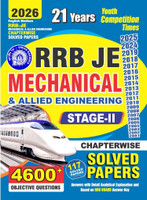RRB JE Mechanical & Allied Engineering Stage_II Chapterwie Solved Papers 4600 English Medium 2026(Paperback, YCT)