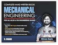 Mechanical Engineering (Complete Hand Written Book 2025 - 2026) For SSC JE, Railway RRB JE, UPPSC AE, ISRO, DRDO, GATE, UPSC IES, ESE, PSU Exam, All State AE/JE Assistant/Junior Engineer, B.E, B Tech, And Other Engineering Competitive Exams (In English) | Last 10 Years Previous Exam Question PYQ Ana