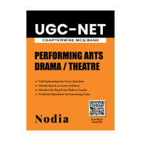 UGC-NET Performing Arts Drama / Theatre Chapterwise MCQ Bank | Multiple Choice Questions With Detailed Explanations | Based On Latest Syllabus & Exam Pattern(Paperback, Nodia)