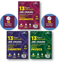 Cengage 13 Years JEE Main [ Mathematics + Physics + Chemistry ] Chapterwise + Topicwise Questions With Solutions 2013 To 2025 - 149 Sets, 4275 Questions - Includes Video Solutions, Online Tests & 10 Mock Tests - Combo Set Of 3 Books - For 2026 JEE Exams(Paperback, Cengage Expeart Team)