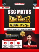 SSC MATHS KING MAKER By Gagan Pratap Sir 6666+Chapter-Wise, TYPE-WISE & LEVEL-WISE English Medium 2026 Edition QR CODE Video Solution Book With Detailed Explanation & GP Trick SSC CGL (T-1 & T-2), CHSL (T-1 & T-2) CPO, MTS, GD, Selection Post & Other Competitive Exams (Paperback, English,Gagan Prata