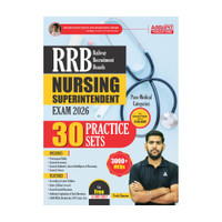 RRB Nursing Superintendent / Officer Exam 2026, 30 Practice Sets 3000 MCQs With Solutions With Practice OMR Sheet(Paperback, Vivek Sharma Sir)