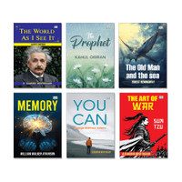 The World As I See It | The Art Of War | You Can | Memory | The Old Man And The Sea | The Prophet - Set Of 6 | Classic Self Help, Philosophy, Motivation & Fiction Books Combo Set | Inspirational English Collection(Paperback, Bookford Classics)