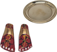Divine Bazaar Maa kali Religious Footprint(Brass)