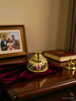 SVGG DECORS Balaji Charan Paduka | Venkateswara Divine Feet Idol for Pooja & Home Decor Religious Footprint(Aluminum)