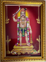 FRAMTASTIC KARUPPA SWAMY PHOTO FRAME | SMALL SIZE Religious Frame