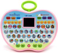 Xcillince Toys Apple Shape Educational Computer Toy for Kids LED Display and Fun Music alp2(Multicolor)