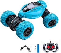 VikriDa Kids Remote Control 4wd 2.4ghz Stunt Drift Car Radio Control Toys(Blue)