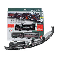 Braintastic Smoke Train toy set with sound and music (Rail King Small)(Black)