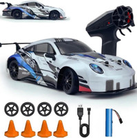ETYMOCA RC Drift 1:24 Scale 4WD 2.4GHz Remote Control Racing Car with LED Lights(Multicolor)