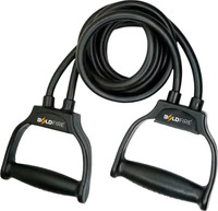 BoldFire Double Toning Tube,Exercise & Stretching Resistance Band for Men & Women Resistance Tube(Black)