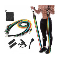 xwipe toning tube resistance belt, resistance band for pull ups, triceps, legs, Resistance Tube(Multicolor)