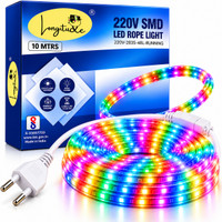 Longitude 1200 LEDs 10 m Multicolor Steady Strip Rice Lights(Pack of 1)