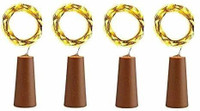 Party Pack 20 LEDs 2.03 m Yellow Steady Bulb Rice Lights(Pack of 4)