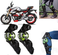 AUTO PEARL Black & Green Protective Knee Gurad 2 Pcs for XF3 R Elbow Guard, Knee Guard Free Black(Pack of 2)