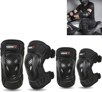 AUTO PEARL Protective Half Elbow Guard/Knee and Shin Guards for All Bike Elbow Guard, Knee Guard, Shin Guard Free Black(Pack of 4)