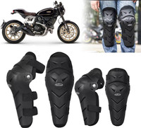 AUTO PEARL Protective Elbow Guard/Knee and Shin Guards Elbow Guard, Knee Guard, Shin Guard Free Black(Pack of 4)