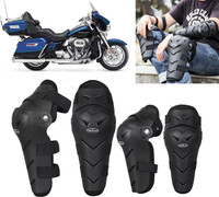 AUTO PEARL Protective Elbow Guard/Knee and Shin Guards, Skating for CVO Limited Elbow Guard, Knee Guard Free Black(Pack of 4)