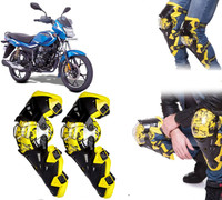 AUTO PEARL Elbow Guard, Knee Guard Free Black, Yellow(Pack of 2)
