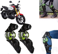 AUTO PEARL Black & Green Protective Knee Gurad 2 Pcs for XSR155 Elbow Guard, Knee Guard Free Black(Pack of 2)