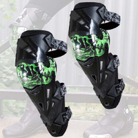 AUTO PEARL Black & Green Protective Knee Gurad 2 Pcs for All Bikes Knee Guard Free Black(Pack of 2)