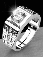 Karishma Kreations Karishma Kreations Rings for men boys boyfriend Adjustable Silver ring Stainless Steel, Steel Cubic Zirconia, Diamond, Crystal Rhodium, Silver, Titanium Plated Ring
