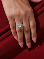 Salty Solitaire Paradise Silver Finger Ring for Women & Girls Copper Gold Plated Ring
