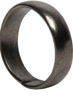 RashiRing Real Black Horse Shoe Iron Ring (Kale Ghode Ki Naal) Unisex Ring Alloy Ring