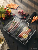 Onprix Portable Barbecue Roast Grilling Tray BBQ Grill Net Basket 1 kg Roaster(Silver)