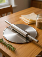 Bharti Latest Rolling Pin & Board(Steel, Pack of 1)