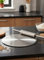 Prodealnet Rolling Pin & Board (Steel, Pack of 1)/Latest Stainless Steel Rolling Pin & Board /steel Chakla Belen /Chapati and Roti Maker /Heavy Quality Chakla Belan Set steel/ Stainless Steel Rolling Pin & Board (Steel, Pack of 1) Rolling Pin & Board(Steel, Pack of 1)