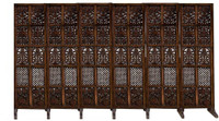 Decorhand Solid Wood Decorative Screen Partition(Free Standing, Finish Color - Brown, 6, Pre-assembled)