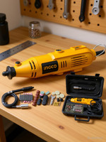 INGCO Grinder Rotary Tool Kit with Variable Speed Mini Die Grinder MG13328 Rotary Tool(3.2 mm)