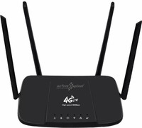 active pixel 4G LTE 4 Antenna Black Router Ethernet Port Plug and Play Router Antenna Booster