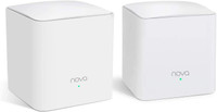 TENDA Nova MW5G (2 PACK) Mesh Wi-Fi System, 2500sq² Coverage, Two Gigabit Ports, 1200 Mbps Mesh Router(White, Dual Band)