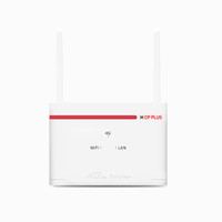 CP PLUS CP-XR-DE21-S-V2 WiFi-6 Compatible 5G Sim Connect with DVR/NVR/WiFi Camera 4G Router 2.4 GHz 150 Mbps Wifi Speed Dual Band External Antenna Ethernet (Cable Broadband), MiFi (Sim Based)(White)