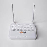 Syrotech SY-GPON-1100-WDONT 1GE+1FE Single Band ONT WiFi Router Wireless Router 2.4 GHz 300 Mbps Wifi Speed Single Band External Antenna NA(White)